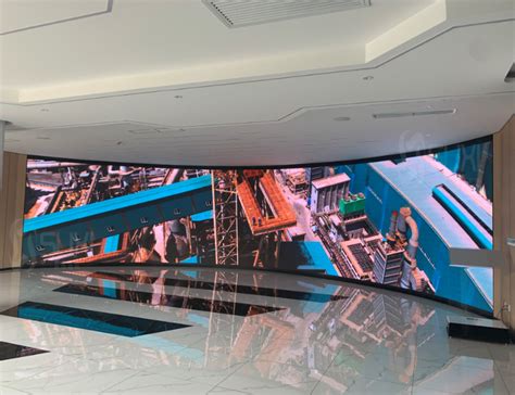 杭州某企业展厅展示项目：落地式P2.0全彩屏13平方米-LED显示屏案例-深圳顺达荣科技