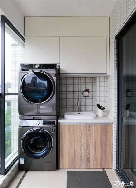洗衣机烘干机一体柜尺寸水电图