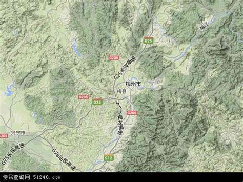 梅县地图 - 梅县卫星地图 - 梅县高清航拍地图