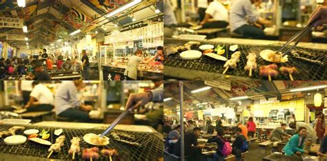 日本美食街海鲜摊位高清图片下载-正版图片501640149-摄图网