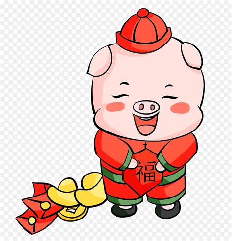 猪年新年卡通小猪吉祥物千库原创素材图片免费下载_高清psd_千库网(图片编号11115549)