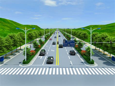 市政道路绿化方案效果图设计_微信13573469620-站酷ZCOOL