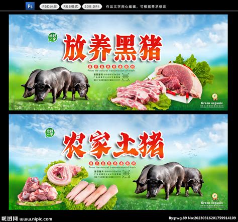 猪肉店展板 设计图__展板模板_广告设计_设计图库_昵图网nipic.com