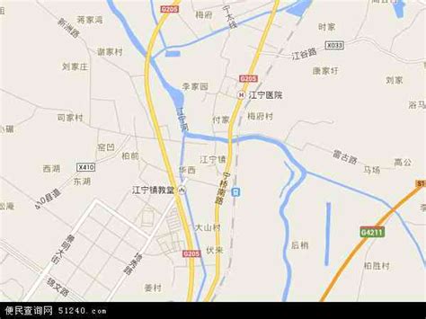 江宁地图 - 江宁卫星地图 - 江宁高清航拍地图 - 便民查询网地图