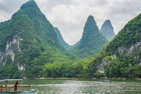 中国风唯美山水风景景区旅游海背景背景图片素材免费下载_熊猫办公