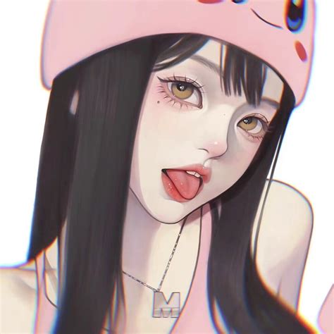 甜美女生半身头像动漫版