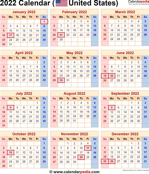 2022 Calendar Holidays Usa – Calendar 2022