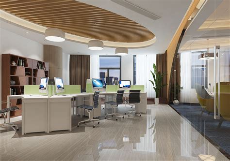 100平方小型办公室装修设计案例-室内设计-拓者设计吧