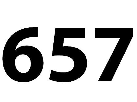 Zahl 657