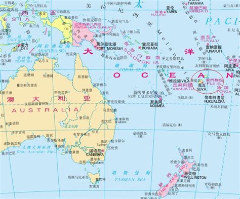斐济地图图片