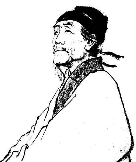 杜甫简笔画图片