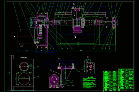 车床-C6140型数控机床纵向进给传动机构带CAD图.zip_点石文库