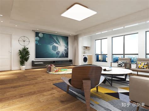 小户型现代客厅简单电视隔断墙装修效果图 – 设计本装修效果图