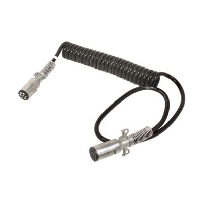 Trailer Connector Coiled Cables / Cords Assy - H/D Truck Coiled Non ABS ...
