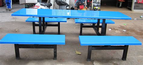 10人桌椅十人玻璃钢餐桌学生食堂餐桌长条凳 连体餐桌椅-阿里巴巴