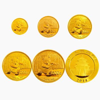 中国金币2014年熊猫金币套装纪念币5枚价格(怎么样)_易购新品上架比价频道
