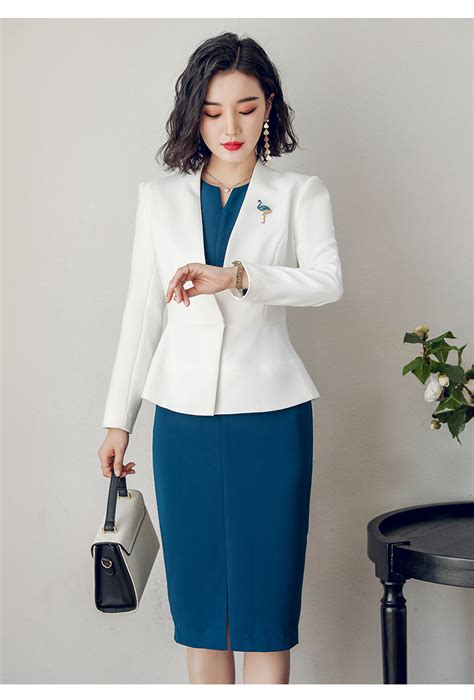 2023秋季新款长袖职业装女套装时尚气质韩版职场西装白领正装西服-阿里巴巴