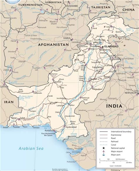 巴基斯坦旅游地图 - 巴基斯坦地图 - 地理教师网