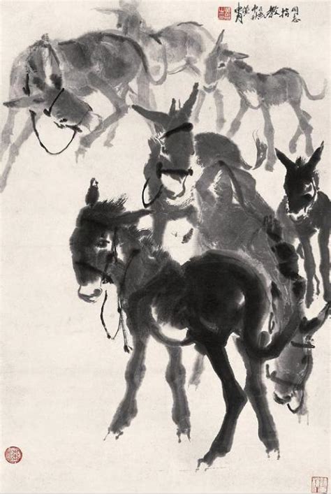 黄胄画驴真迹图片