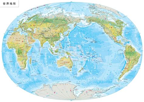 世界地形图高清版大图(3)_世界地图_初高中地理网