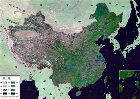 全国卫星地图图片