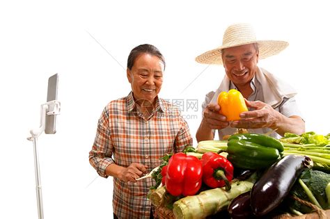 农民在线直播销售农产品高清图片下载-正版图片507692006-摄图网