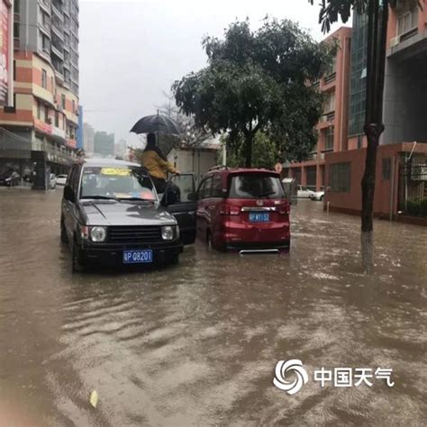 暴雨不断 广东龙川部分路段积水严重-高清图集-中国天气网