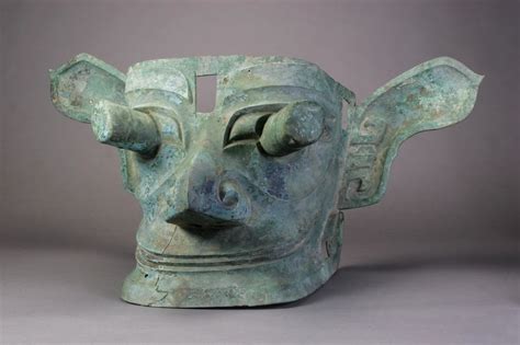 三星堆鼓目面具,文物考古,文化艺术,摄影素材,汇图网www.huitu.com