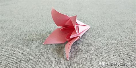 百合花的折法 手工折纸制作百合花图解教程╭★肉丁网