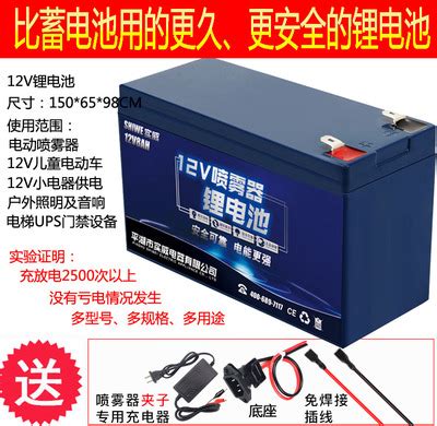 12V6a8a10a12a14a16ah大容量多功能用途锂电池12伏电动儿童车电瓶-淘宝网