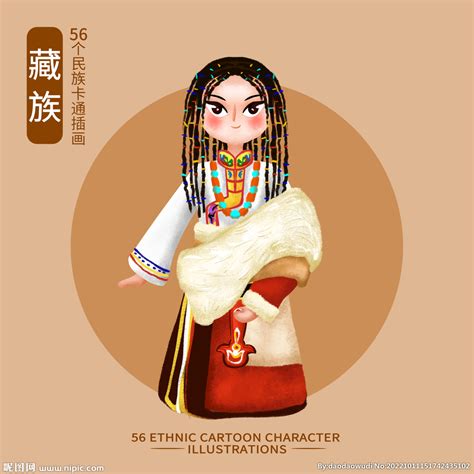 藏族设计图__动漫人物_动漫动画_设计图库_昵图网nipic.com