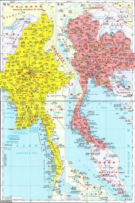 缅甸地图政区图 - 缅甸地图 - 地理教师网