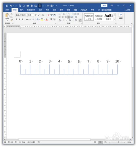 怎样使用Word制作尺子打印在A4纸上-百度经验