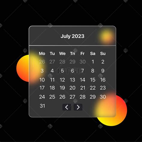 2023年7月日历图片-2023年7月日历图片素材免费下载-千库网