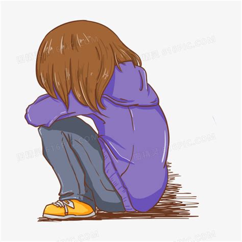 在哭泣的少女图片
