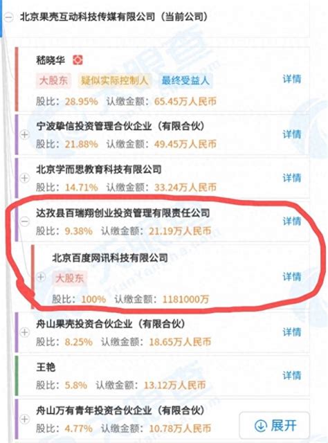 百度股票为什么会入股果壳为什么百度？百度入股果壳-壹榜财经