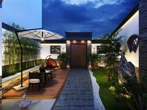 中式庭院设计|空间|景观设计|张笑文字 - 原创作品 - 站酷 (ZCOOL)