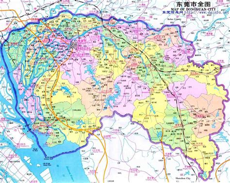 东莞城市区域划分地图png图片免费下载-素材0QkjgWgPW-新图网