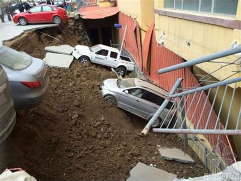 青海地面塌陷近200平米大坑 两车坠入-岩土工程新闻-筑龙岩土工程论坛
