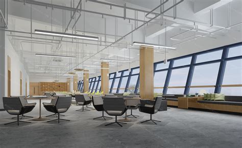 现代简约风办公场所员休息区空间设计装修图 – 深圳信欣装饰设计公司