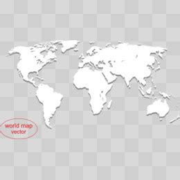 白色地图图片