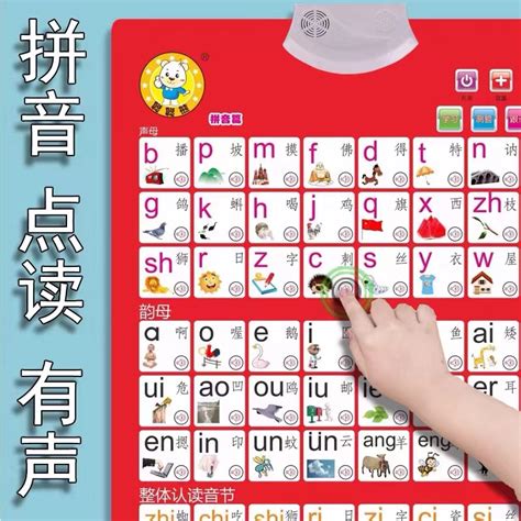 汉语拼音学习神器拼读训练声母韵母字母表墙贴儿童一年级有声挂图_虎窝淘