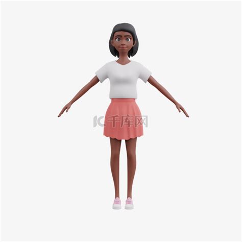 女性站立姿势元素素材图片免费下载-千库网