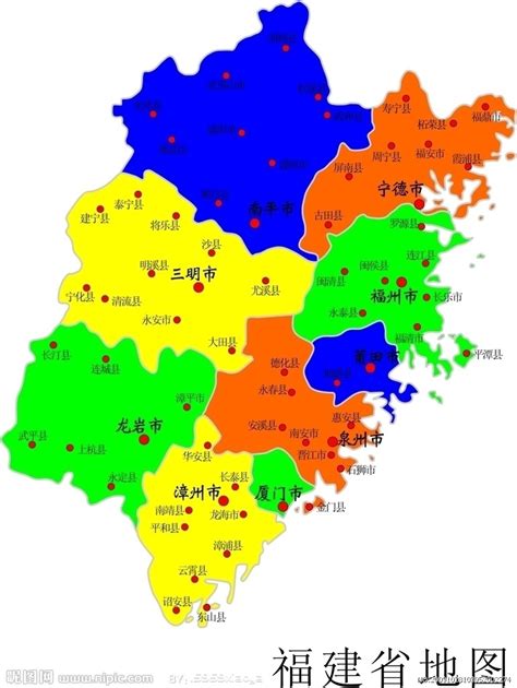 福建省行政地图图片