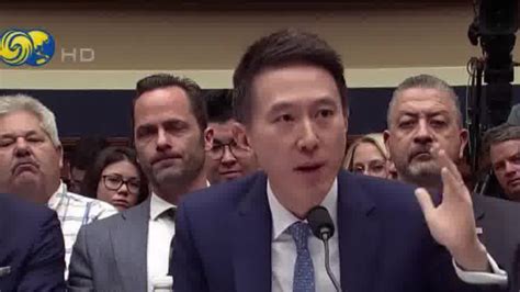 TikTok首席执行官出席美国会听证会接受超5小时质询，发言多次被打断_腾讯视频