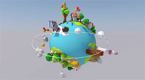 C4D地球村|三维|动画/影视|平啊平 - 原创作品 - 站酷 (ZCOOL)