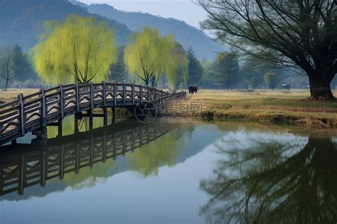 公园景色素材小桥,田园田野,自然风景,摄影素材,汇图网www.huitu.com