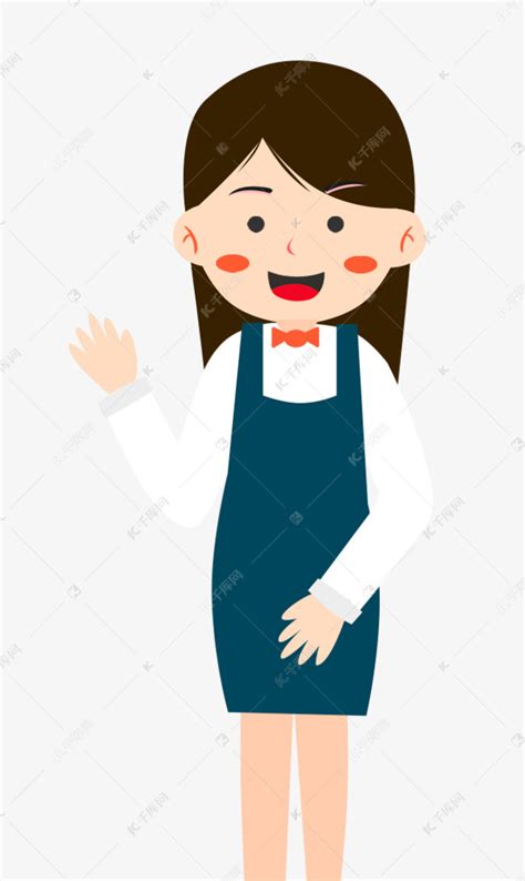 一个快乐年轻女服务员的肖像高清图片下载-正版图片321880898-摄图网