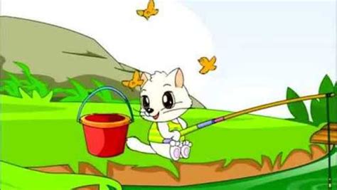 小猫钓鱼设计图__动漫人物_动漫动画_设计图库_昵图网nipic.com