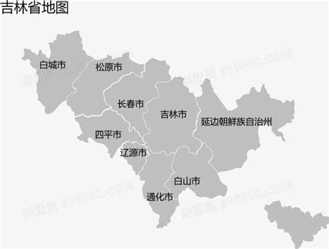吉林省地图图片